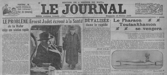 article de presse sur la malédiction du toutankhamon
