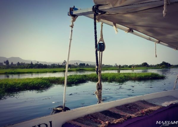 excursion balade en felouque sur le nil à Louxor au coucher du soleil 2