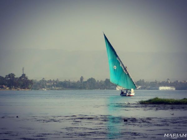 excursion balade en felouque sur le nil à Louxor au coucher du soleil 5