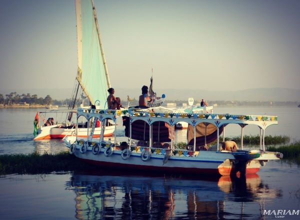 excursion balade en felouque sur le nil à Louxor au coucher du soleil 7
