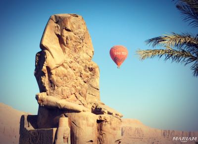 excursions privative d'une journée à Louxor au départ de Hurghada : colosses de Memnon