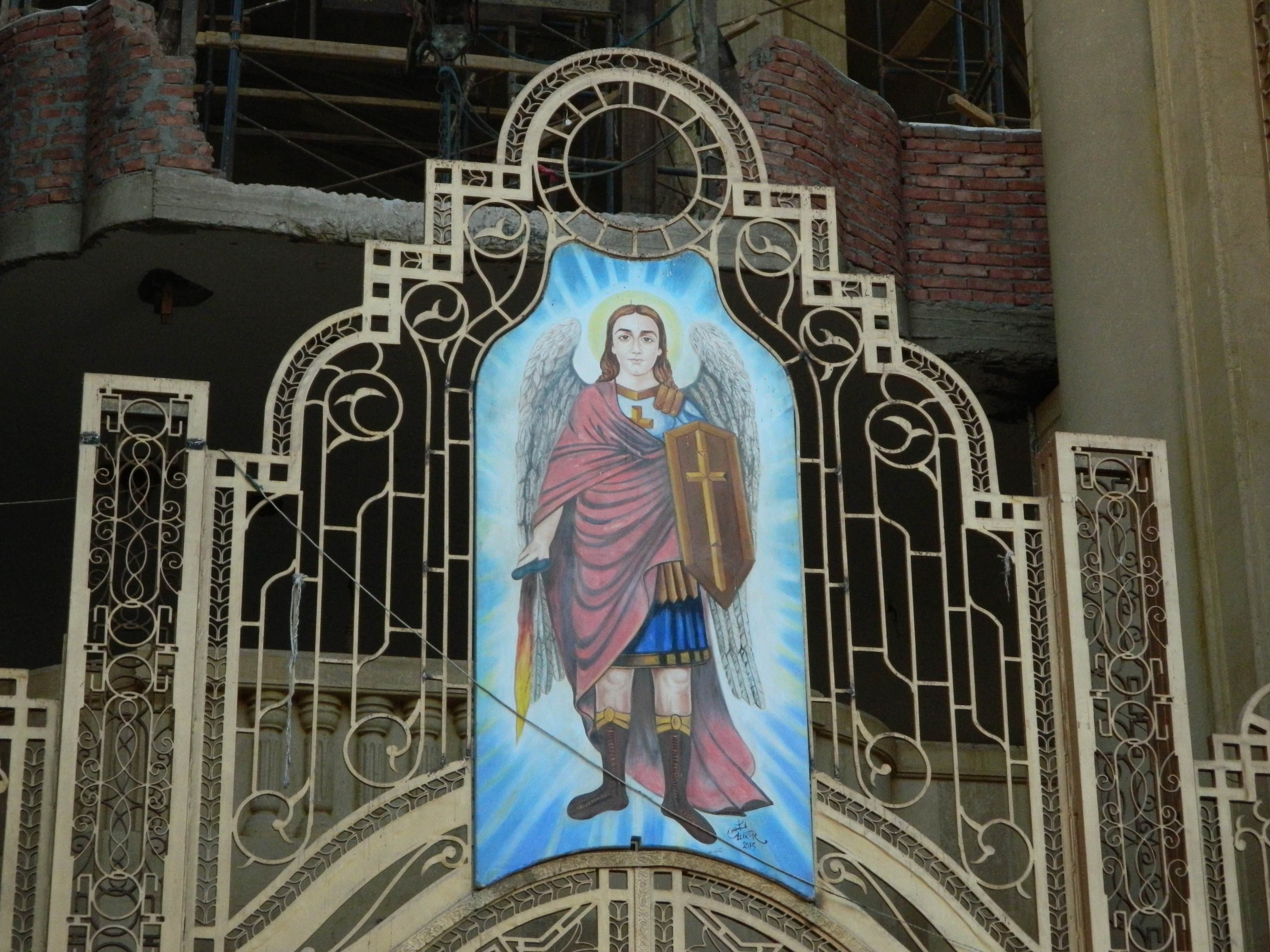 découvrir les églises coptes de Louxor : Eglise de l'Ange Michaël entrée