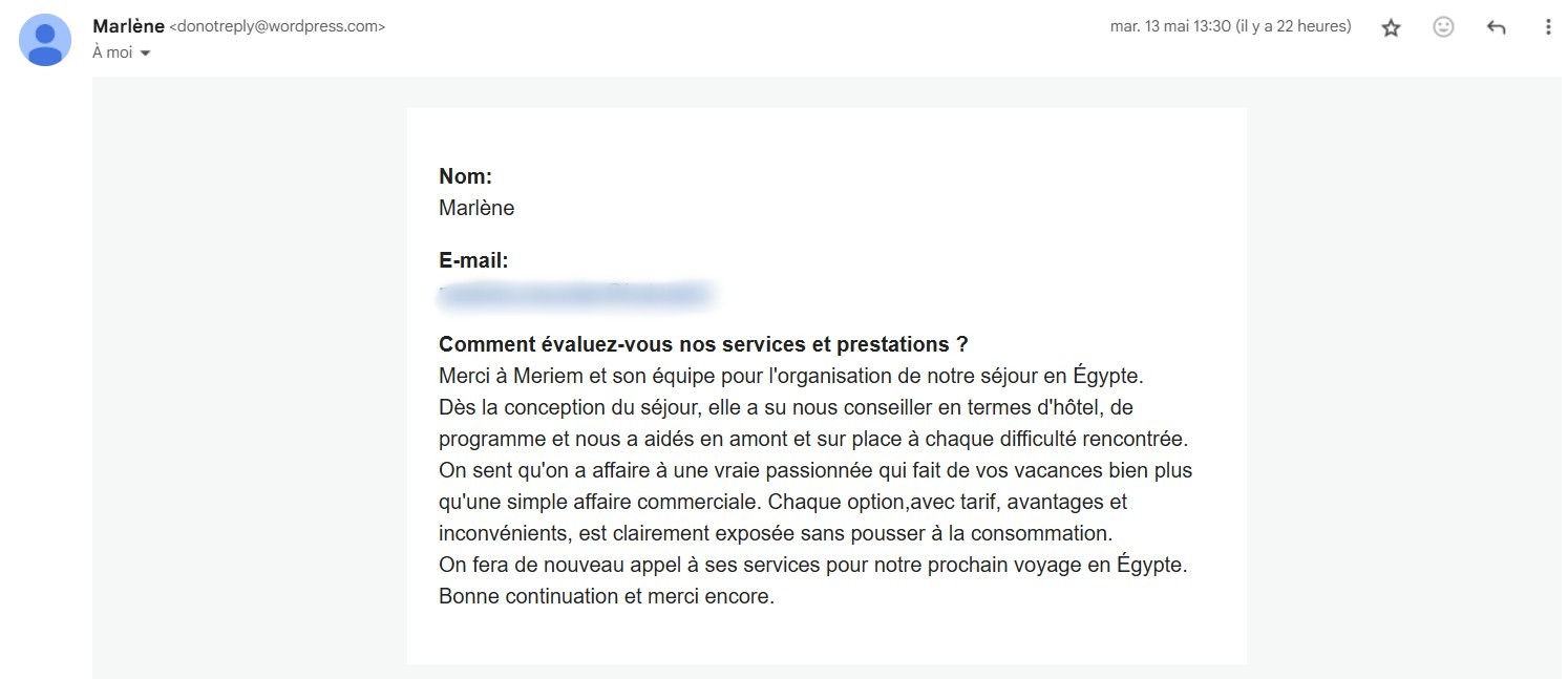 avis agence de voyage Alfriend - louxor mai 2025