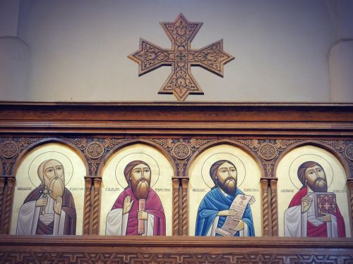 excursions et visites à Assouan : la basilique copte - iconographie