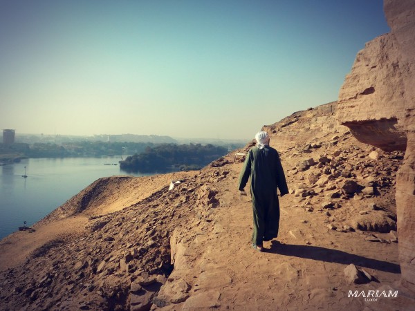 excursion - balade en bateau sur le Nil à Assouan : visite des tombes des nobles - qubbet-el-hawa