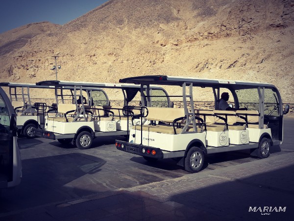 petit train électrique (taftaf) à la vallée des rois à Louxor