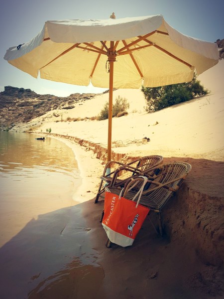  Escale baignade privilégiée dans une anse isolée du lac Nasser, activité exclusive de la croisière en Nubie.