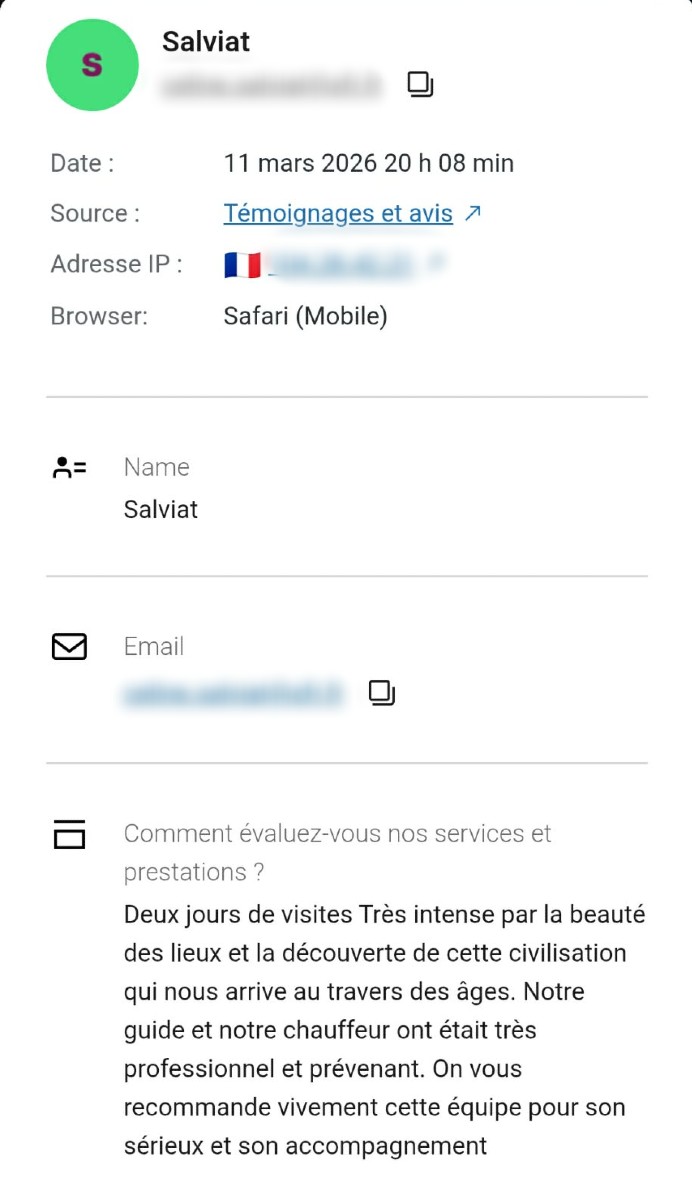 avis touristes en Egypte concernant deux jours d'excursions au Caire avec l'agence Alfriend Voyage 11-03-26