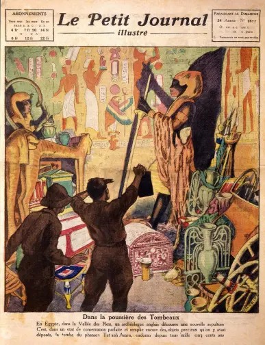Une du Petit Journal du 1er décembre 1922 annonçant la découverte du tombeau de Toutânkhamon par Howard Carter